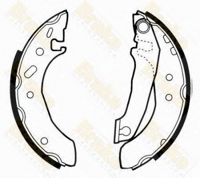 BRAKE ENGINEERING sh2253 -  Комплект тормозных колодок